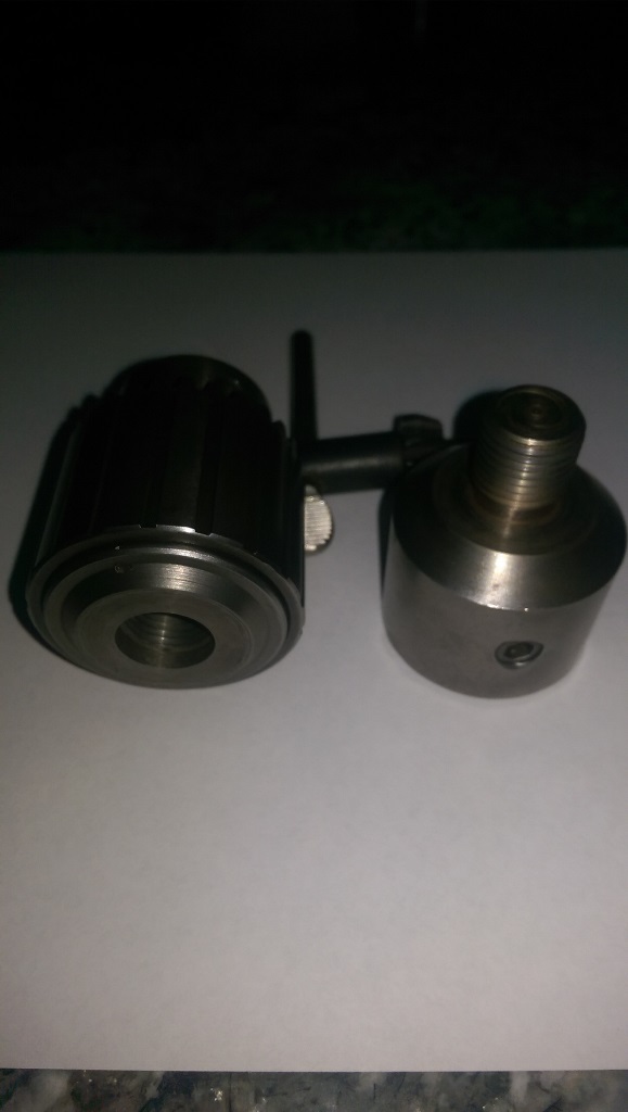 5/8-16 threaded adapter.