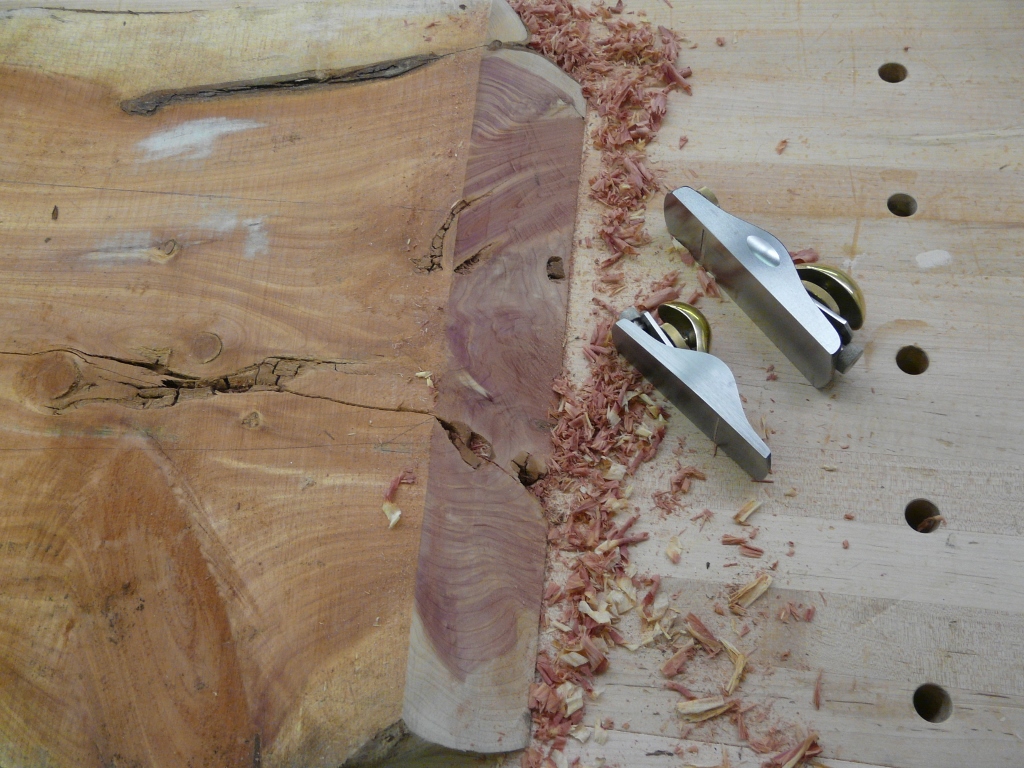 Miter joint all cleaned up with the block plane.