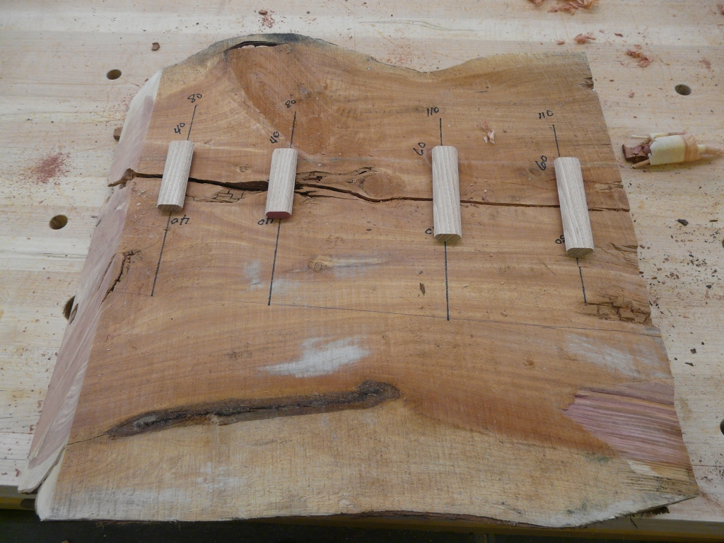 I decided to try to put it back together with some large dominoes since this was the part chosen for the top.
