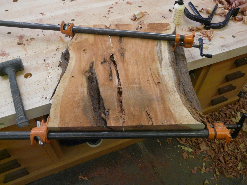 It felt pretty solid when I clamped it up so things were looking up.