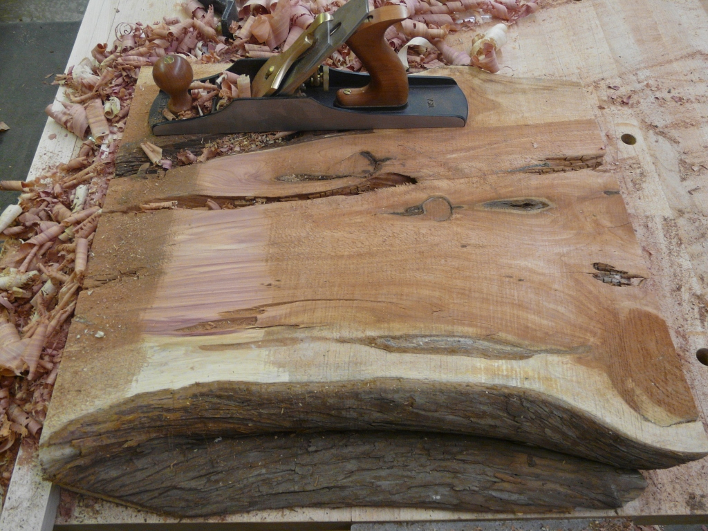 The top took a while to get flat. It had high and low spots.