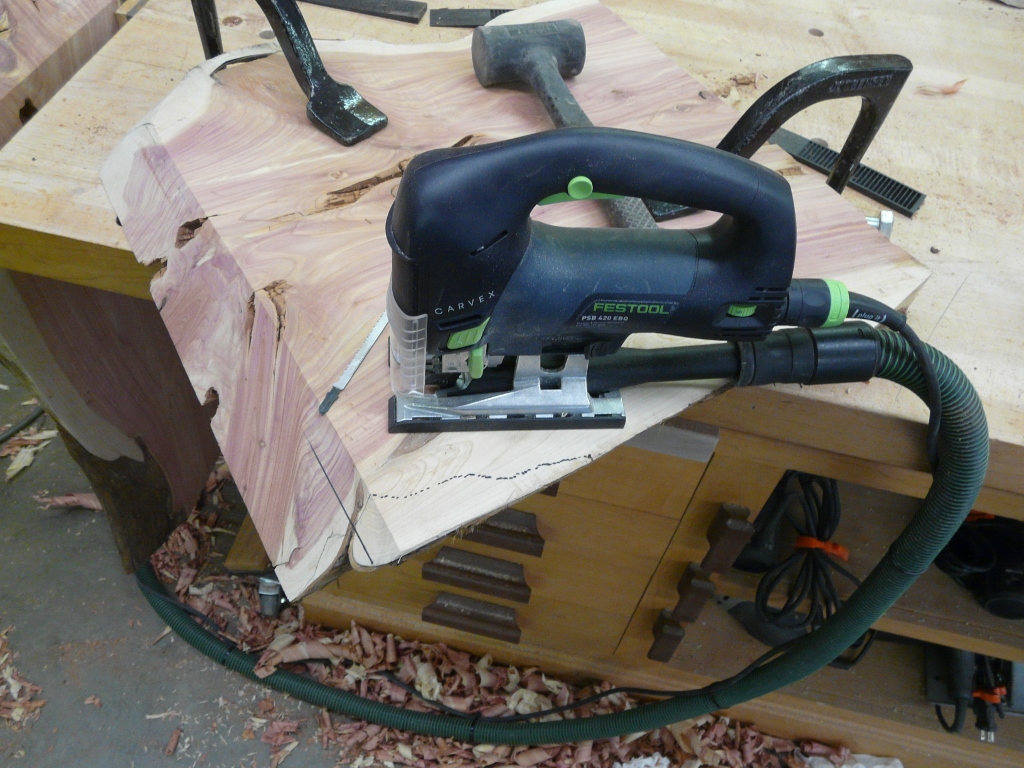 Then I used the jig saw.