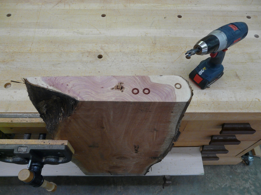 I cut some plugs.
