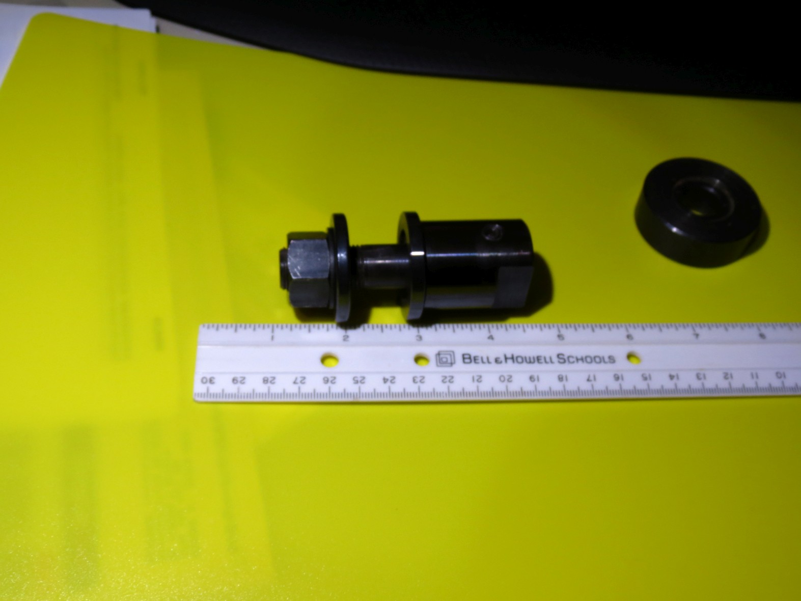 /quote
Let us start by making sure we are discussing the same arbor. Is this what you have?
http://www.shopsmith.com/ownersite/cata ... oarbor.htm
If it is, then take the nut, washer and all of the spacers off of the atbor. As I restack the dado set on the arbor, I attempt to to have a similar thickness of spacers on each side of the dado set. Use enough spacers so that after you install the washer and nut there are only a few threads left visible on the arbor shaft.
You should be using ONLY the number of spacers required (along with your dado stack) to occupy those threads.
Re: Dado arbor question
Posted: Sun Jan 15, 2017 10:51 pm
by jsburger
bcs wrote:Any idea of what I could be overlooking?
The large "spacer/washer" and the thinner washers. They are not all required for every set up. If you want a full 3/4" you need to remove the thick spacer/washer.
Re: Dado arbor question
Posted: Sun Jan 15, 2017 10:52 pm
by bcs
dusty wrote:bcs wrote:I'm fairly new to wood working and recently became a SS owner. I just received the 5/8 dado arbor and attempted to install an 8" Irwin dado set. However, I was not able to fit all of the spacers and chippers on the arbor. I was only able to get up to 1/2" thick. Is this a normal issue or am I over looking something. Thanks in advance![/quote
Let us start by making sure we are discussing the same arbor. Is this what you have?
http://www.shopsmith.com/ownersite/cata ... oarbor.htm
If it is, then take the nut, washer and all of the spacers off of the atbor. As I restack the dado set of the arbor, a attemp to to have a similar thickness of spacers on each side of the dado set. Use enough spacers so that after you install the washer and nut there are only a few threads left visible on the arbor shaft.
You should be using ONLY the number of spacers required (along with your dado stack) to occupy those threads.
Yes, that is the arbor that I have. I was able to fit 3 spacers, both chippers and both outside blades(enough for a 1/2" dado). I was hoping to be able to get up to 3/4", but I can't make it fit.
Re: Dado arbor question
Posted: Mon Jan 16, 2017 12:02 am
by reible
The arbor will allow more then 3/4" when set up like this:
![IMG_3453sc.jpg