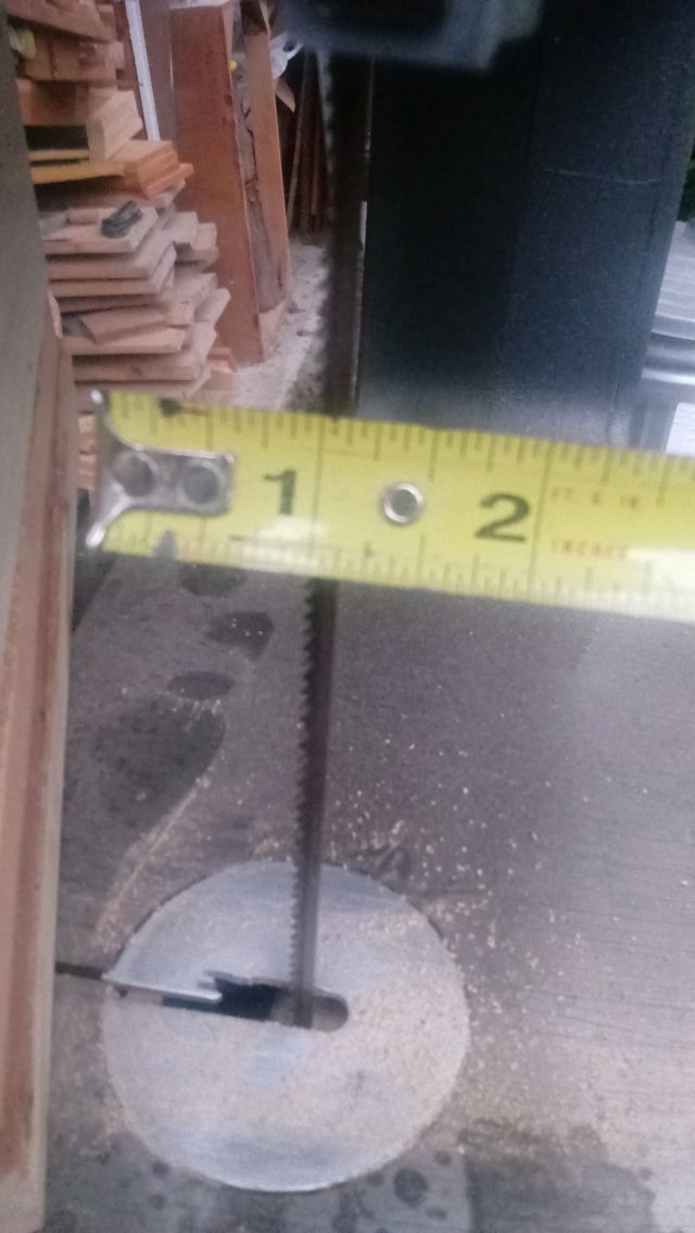 Changed out bandsaws from 1/2" blace to 1/8".  About to get serious.
