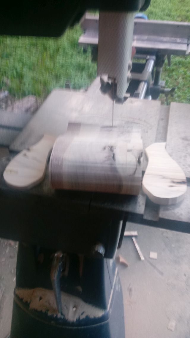 Back and front cut off the drawers.