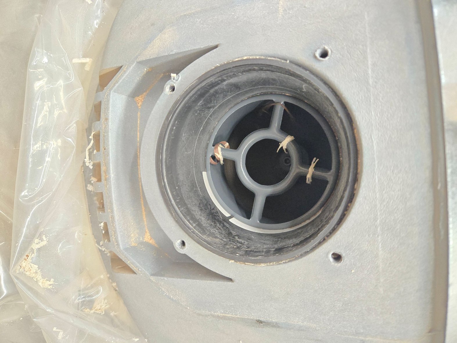 inlet cleaned out