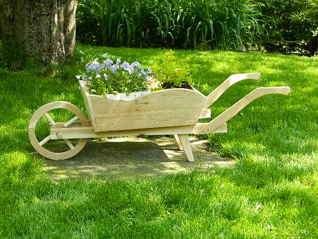 Cedar Wheel Barrow Planter.JPG