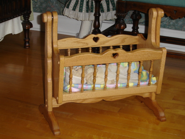 Oak Doll Cradle #3.JPG