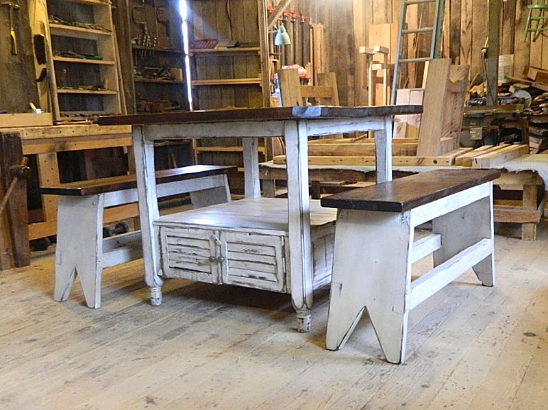 H.B. 36in H 4 ft SQ.TABLE AND BENCHES.jpg