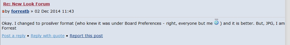 Screen shot of Prosilver