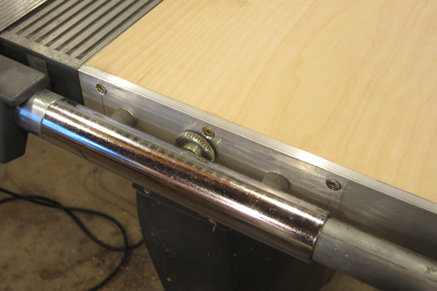 tubes salvaged from extension table