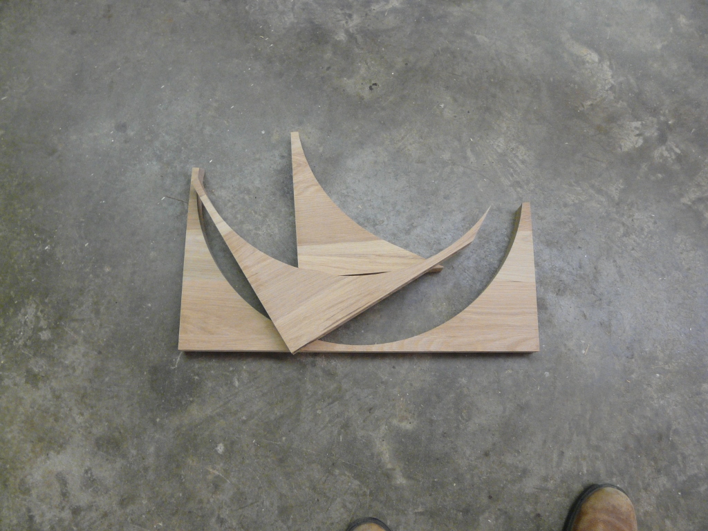 It is easy enough to just break away the scrap.
