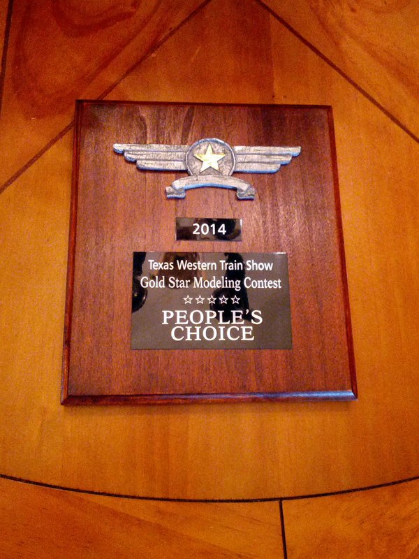 Finished award plaque