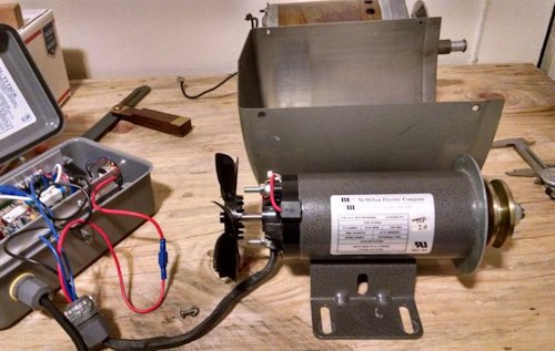 Notice how far the shaft for the fan extends? Why? maybe to clear the ridiculously long bolts! All can be trimmed.