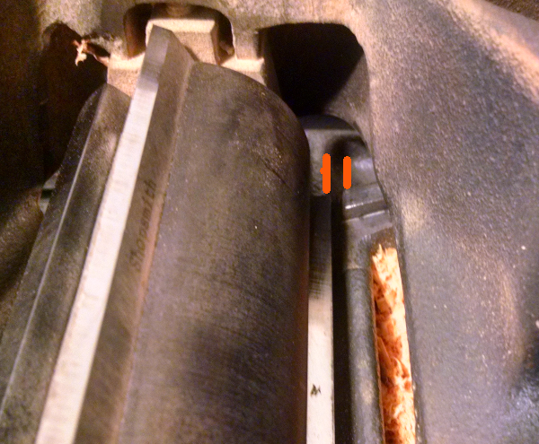 Clearence when bottomed out from underside
