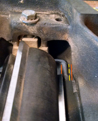 Clearence at zero<br /> from underside