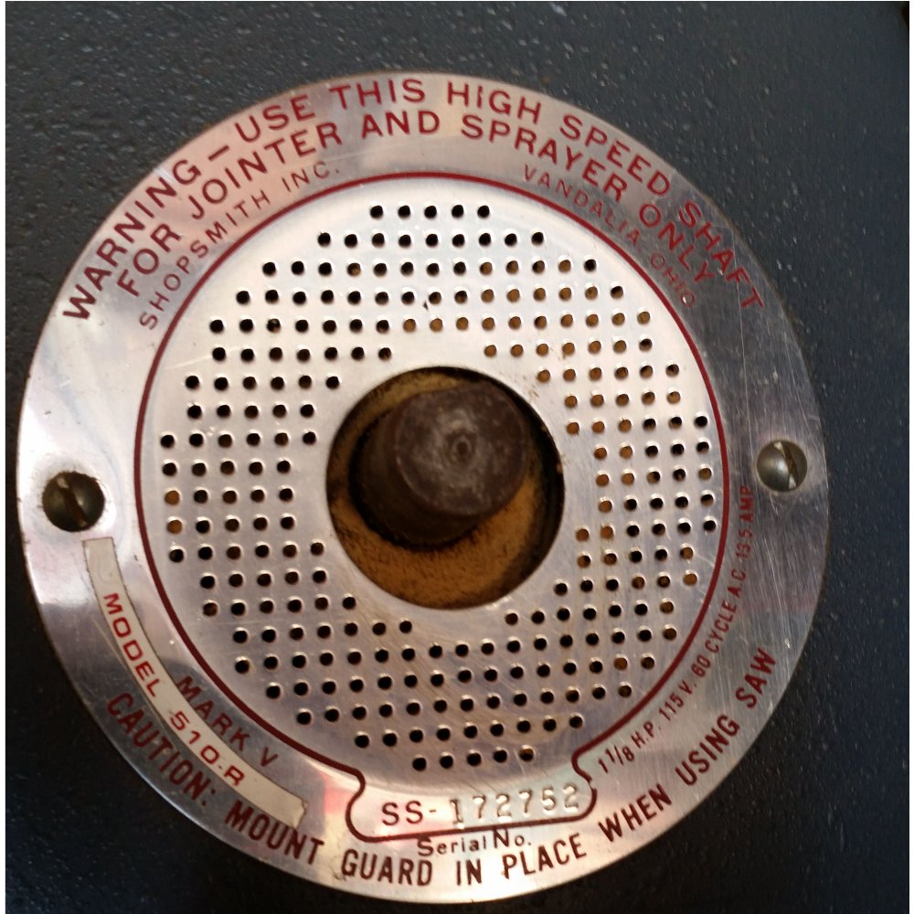 Headstock Disk, Sticker 510-R, 1 1/8 HP