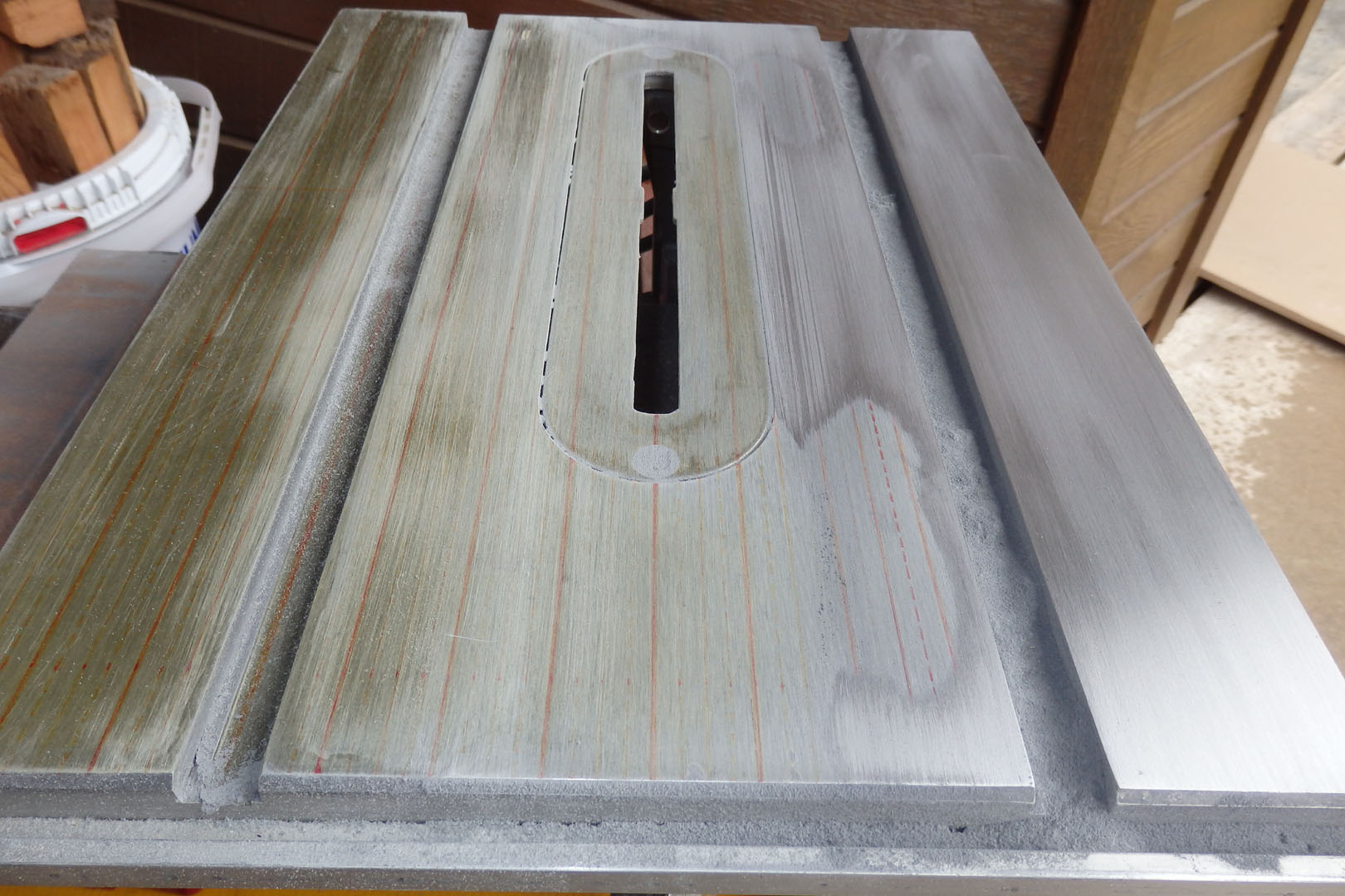 Sanding in progress