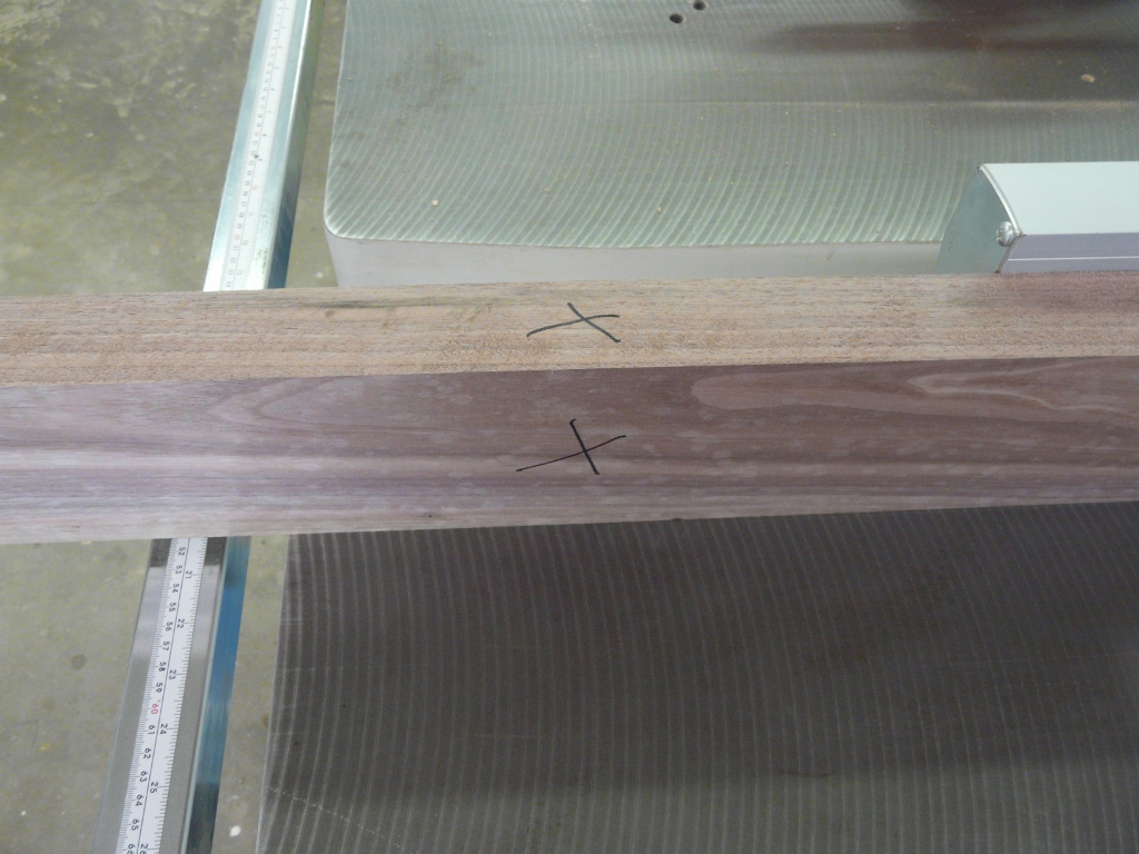 At this time I will mark both surfaces that have not been machined.  You can skip this step if you are working with rough stock. It will be obvious.