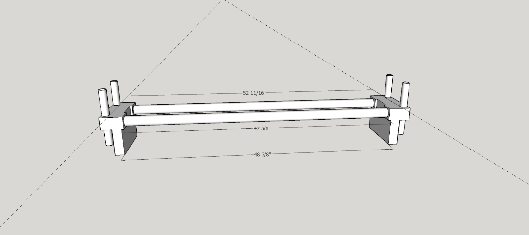 Shopsmith Castings with Way Tubes (corrected).png