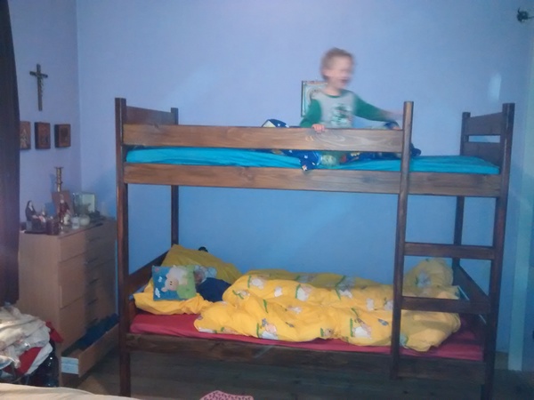 Finished bunk beds