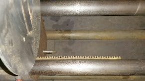 How far down the way tube should the rack go? This is about half way down.