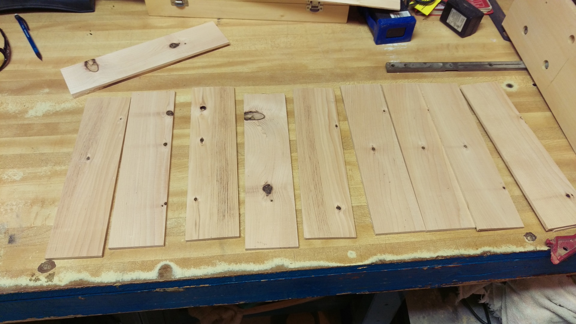 some nice strips of 2x4 now 2x1/8