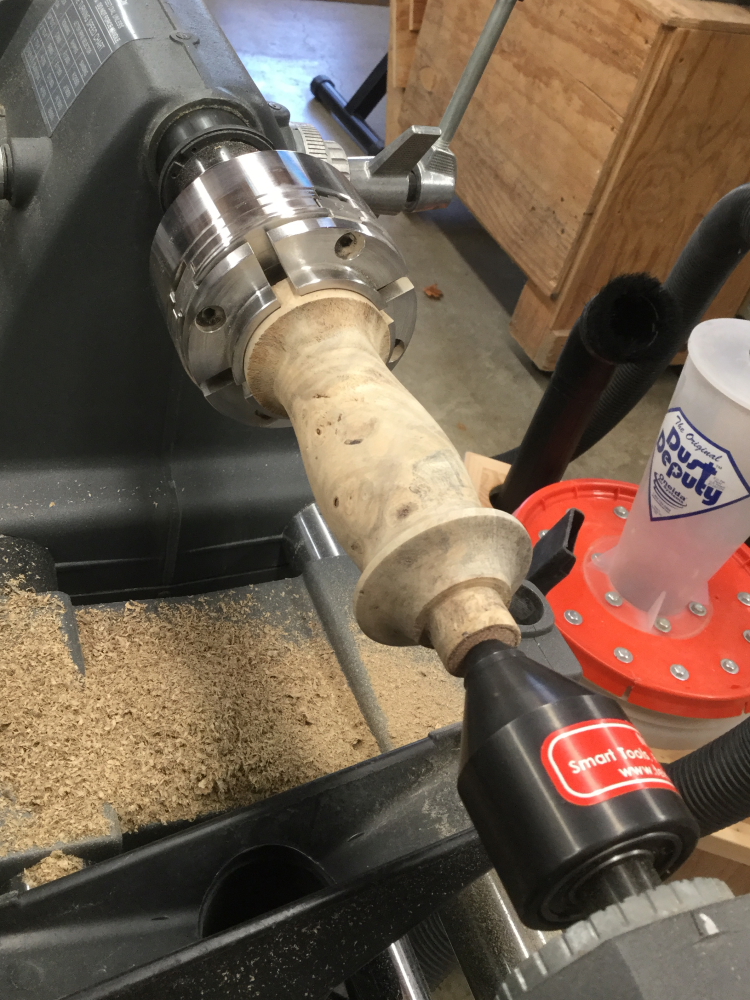 It turns out that I could have used a 1" reinforcing dowel, as the OD of the ferrule is a bit over 1".