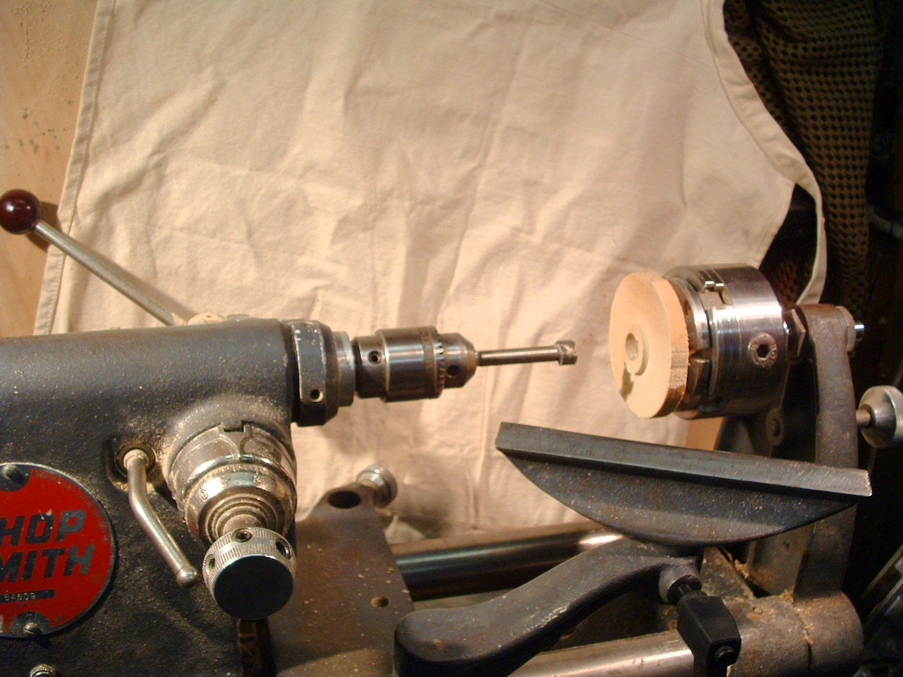 lathe arbor with novachuck.JPG