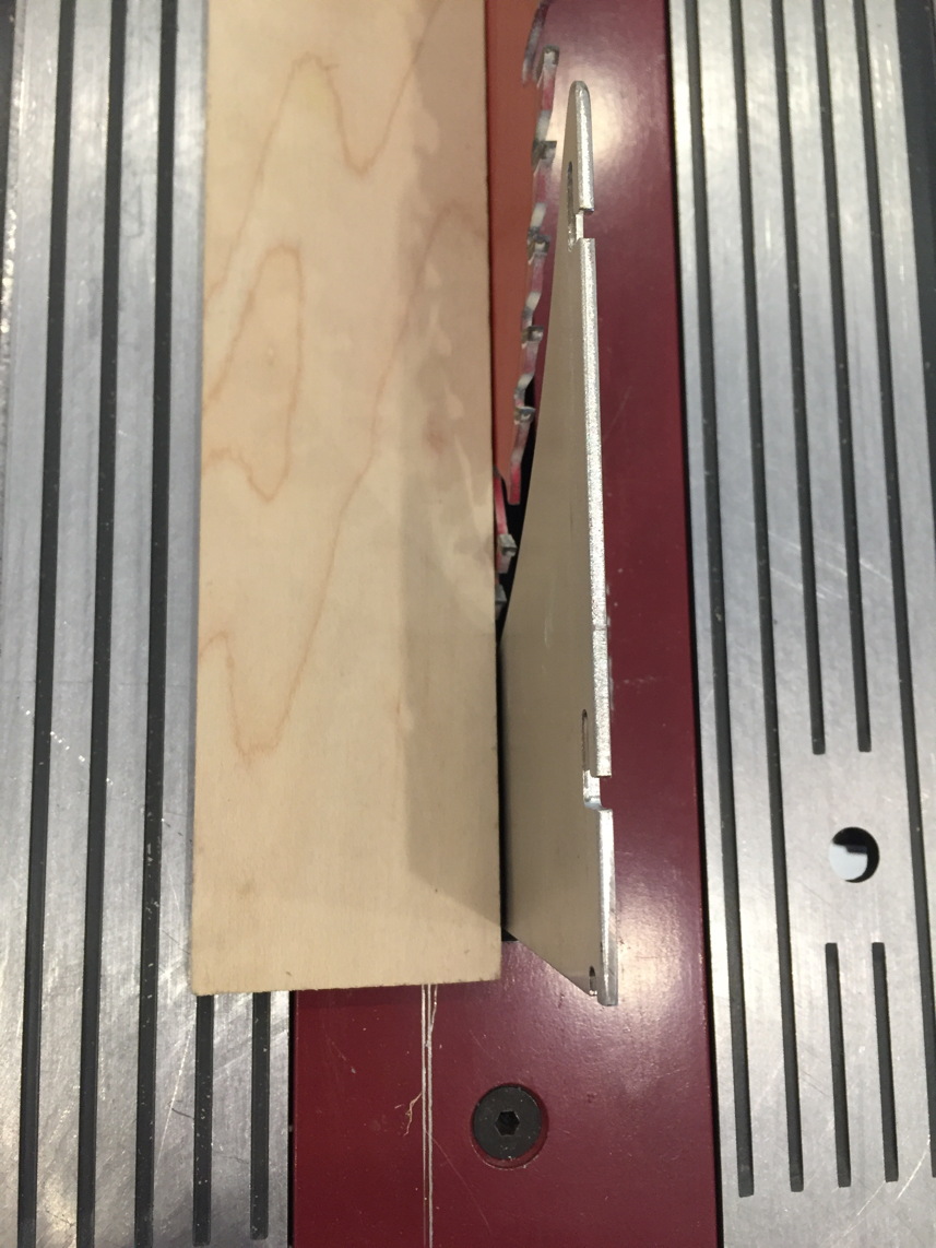 Riving knife offset