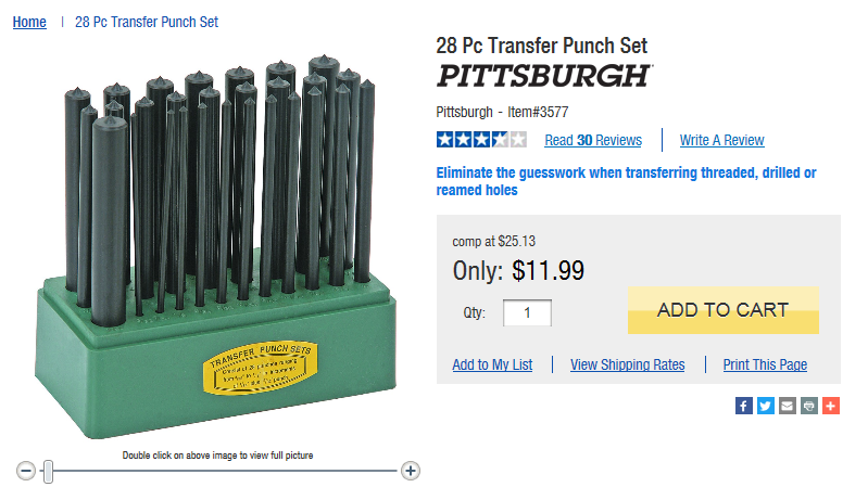 HF Transfer Punch Set