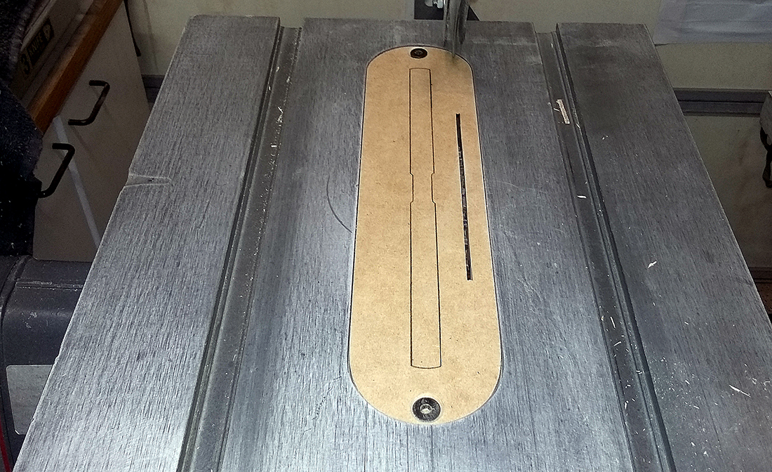 Insert showing standard opening area
