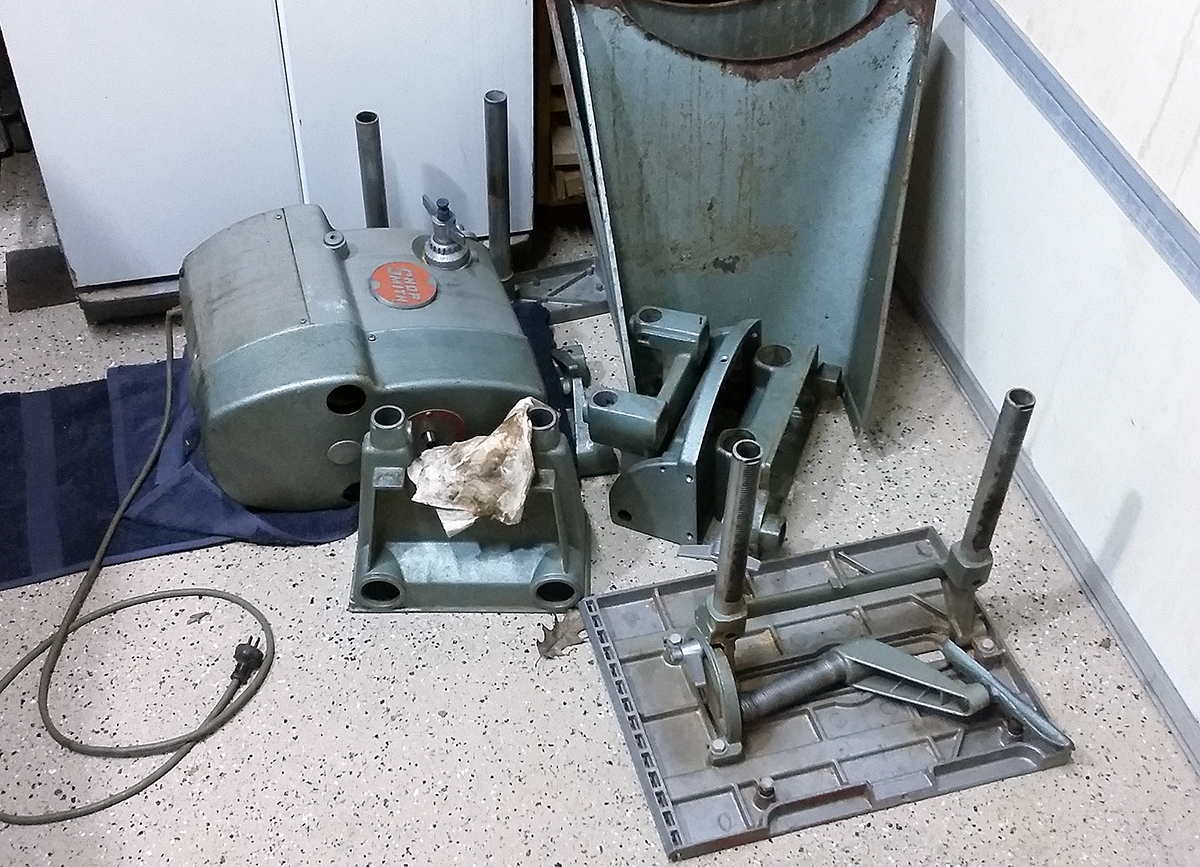 Pieces waiting for Soda Blast