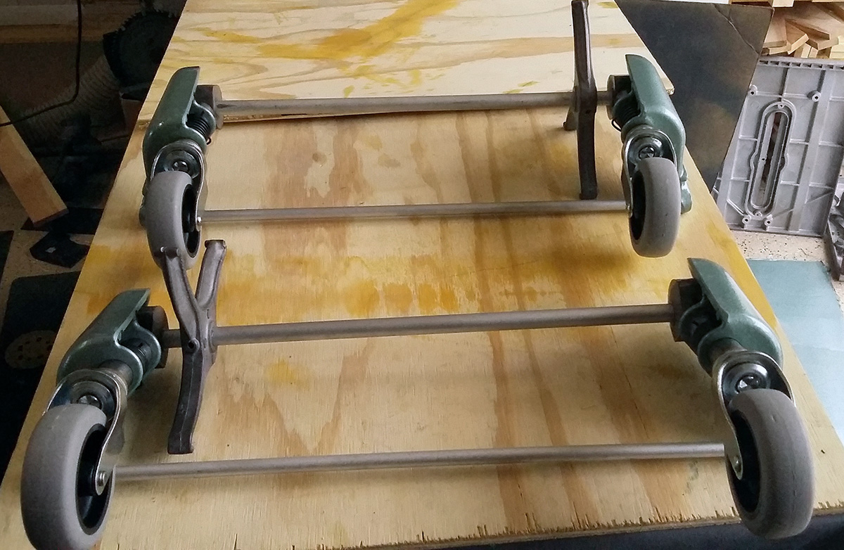 Assembled and ready to put on the legs