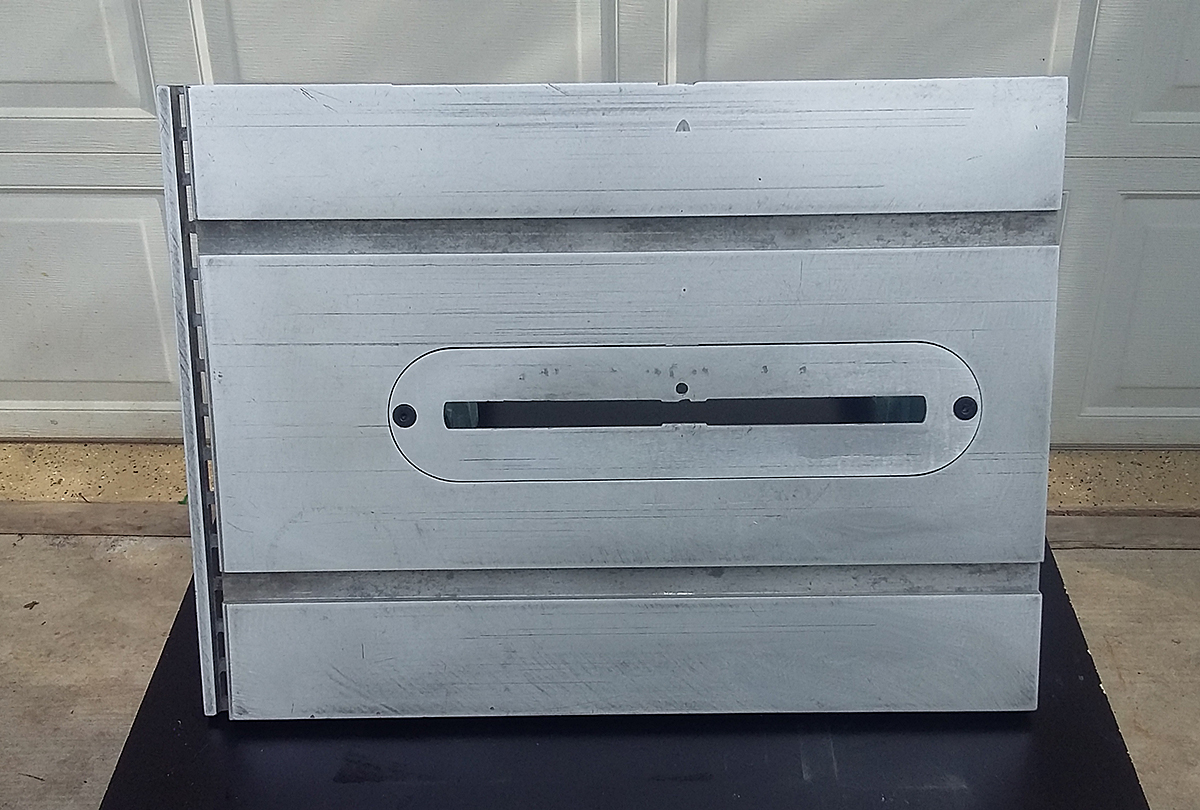 Soda blasting helped the underside, but the top required sanding.