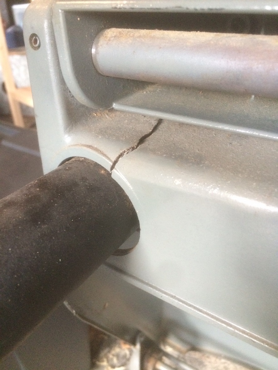Crack in the base