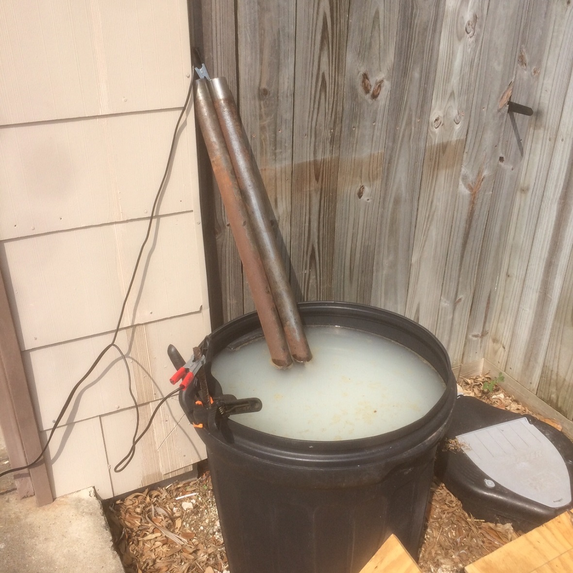 electrolysis of the way tubes