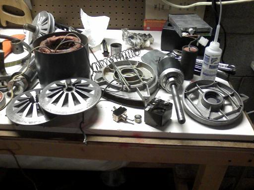 Shopsmith Motor In Pieces Small.jpg