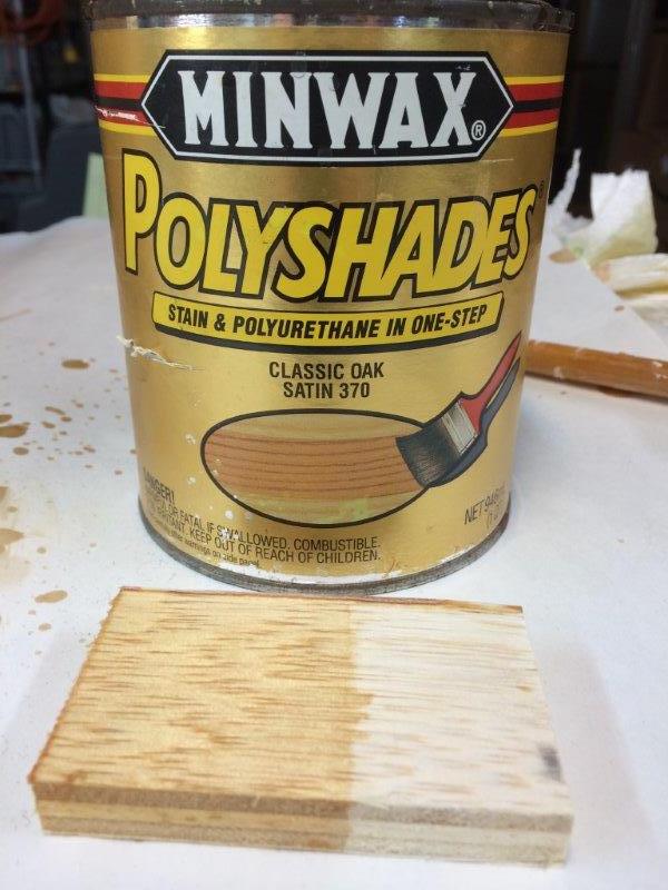 Stain and sample piece