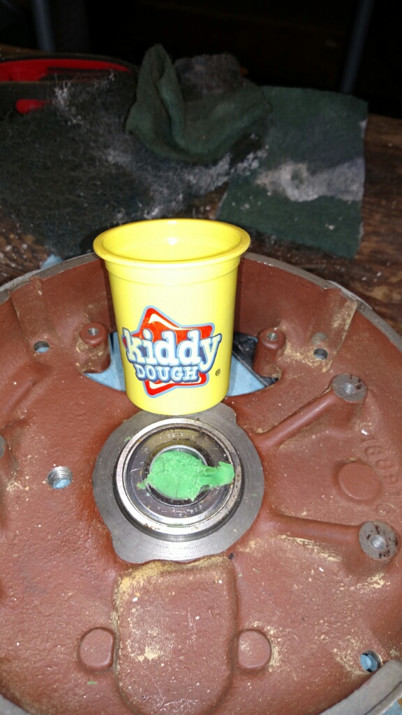 Play Dough! Used the remove blind hole bearing.