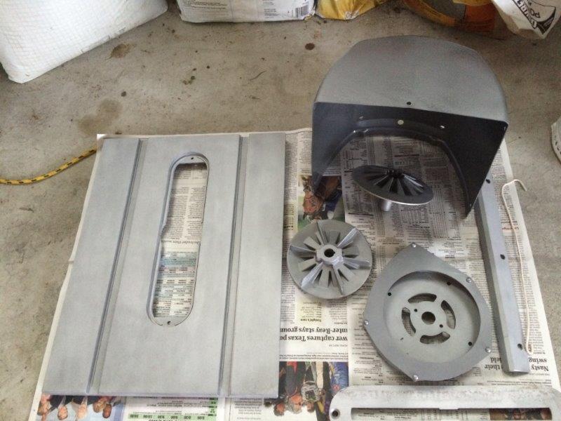 Some parts after sand blasting