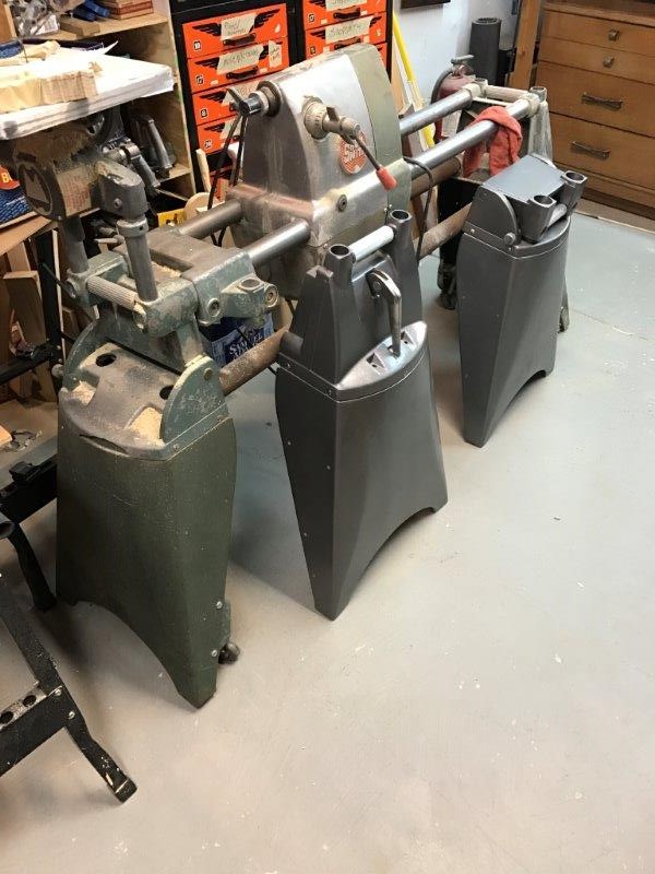 Some of the parts after painting and partial reassembly