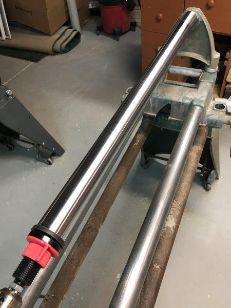 Finished tube ready for reassembly