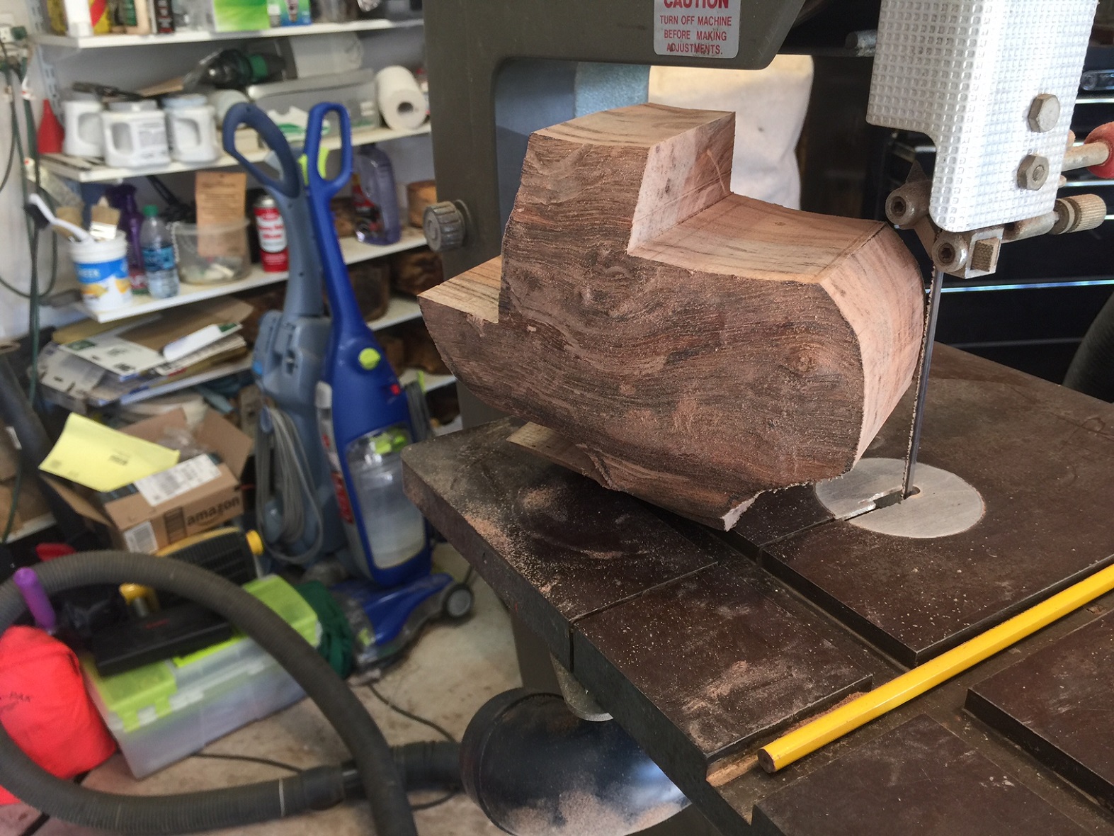 Cut out your shape on band saw