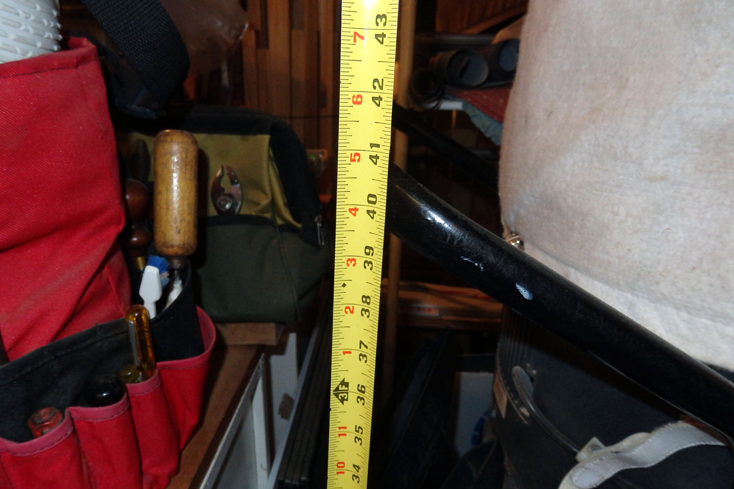 To top of handle