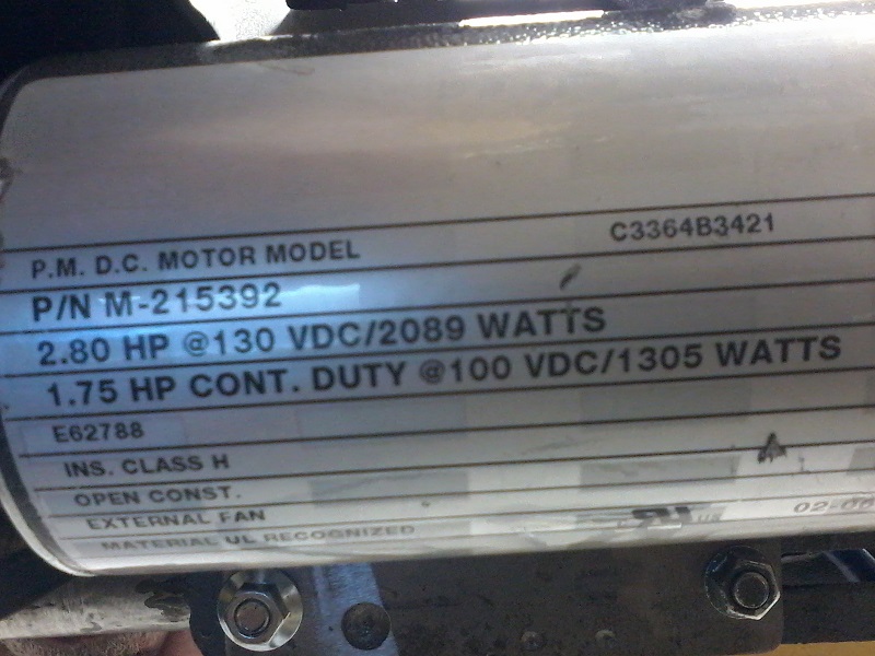 Free DC variable speed motor off a treadmill!