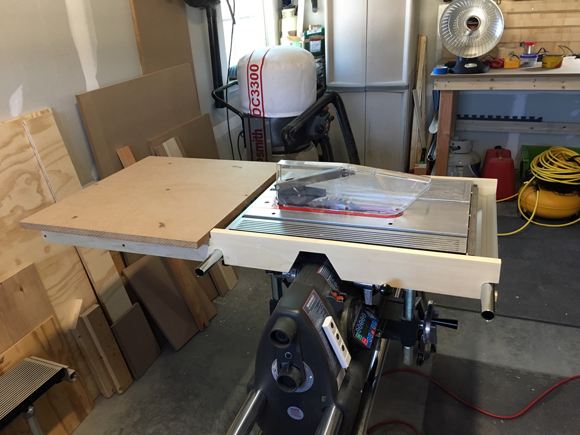 Simple outfeed table design