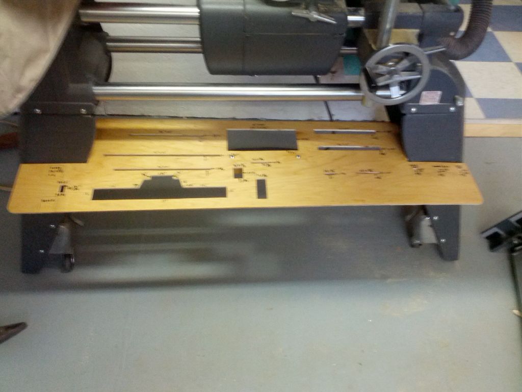 Template for overhead pin router