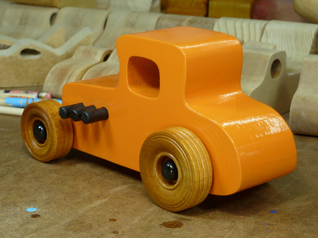 20170522-190610 Wooden Toy Car - Hot Rod Freaky Ford - 27 T Coupe - MDF - Orange - Amber Shellac - Black.resized.jpg